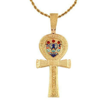 Yellow Ankh Pendant in 14k Yellow Gold